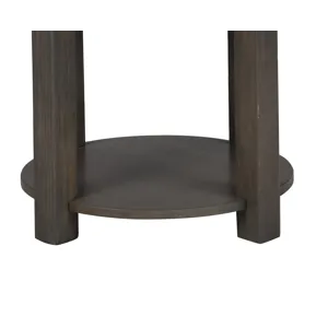 Jonah - 20\" MDF End Table With USB Ports - Light Brown