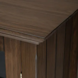 Bedford - Medium Storage Cabinet - Rustic Natural Aged Brown