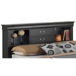 Louis Phillipe - G3150B-FSB Full Storage Bed - Black