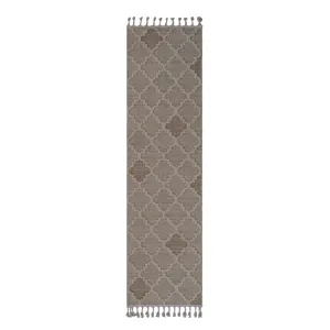 Guros - 2\' x 8\' Trellis Indoor / Outdoor Area Rug - Cream
