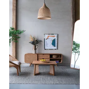 Teak Coffee Table - Natural Brown