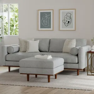 Morrison - 89\" Sofa - Mist Grey