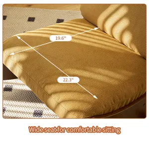 Comfortable Glider Rocking Chair, High-Quality Upholstery Glider Chair, Solid Wood Frame, Perfect Fo