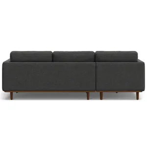 Morrison - Left Sectional Sofa - Charcoal Gray
