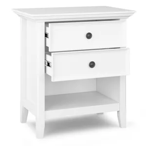 Amherst - Bedside Table - White