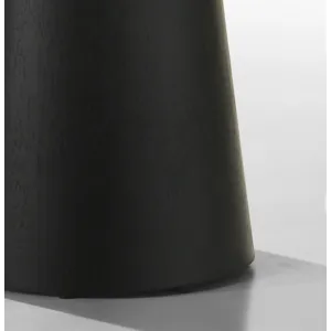 Jasper - Round End Table - Ebony Black