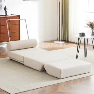 Single Sofa Chair Foldable Single Sofa Bed With Pillow, Portable Foldable Sofa Bed, Leisure Sofa Cha
