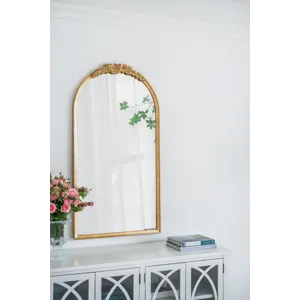 Floor Mirror, Full Body Mirror Dressing Make Up Mirror For Bathroom Bedroom Living Room - Gold