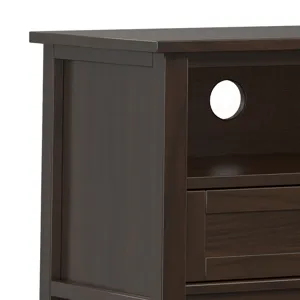 Warm Shaker Warm - Shaker 72\" Low TV Media Stand - Tobacco Brown