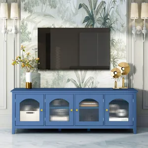 StylishTVcabinet Entertainment CenterTV Stand, TVconsoletable, Media Console, Solidwood Frame, Chang