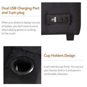 Sleeper Sofa Bed, 2 In 1 Pull Out Sofa Bed L-Shape Couch With Storage Ottoman For Living Room, Bedro