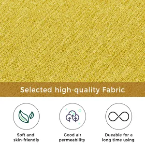 Mid-Century Modern Fabric Corner Lounge Chair, Upholstered Indoor Chaise Lounge For Bedroom, Office,