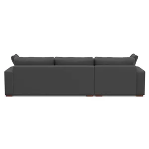 Charlie - Deep Seater Left Sectional Sofa - Pebble Gray