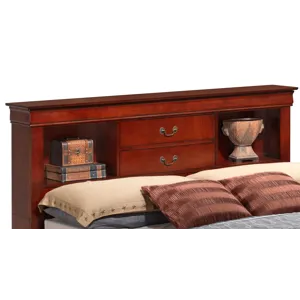 Louis Phillipe - G3100B-QSB Queen Storage Bed - Cherry