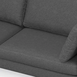 Ava - 90\" Mid Century Sofa - Pebble Gray