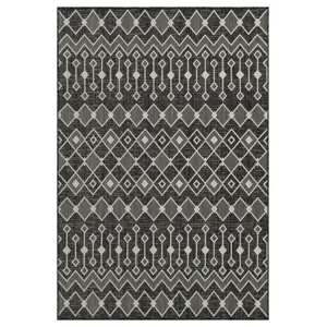 Sunshine - 2\'7\" X 7\'3\" Indoor / Outdoor, Polypropylene Area Rug - Anthracite