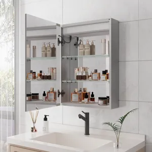 Bathroom Medicine Cabinet With Lights, 28×20\" LED Medicine Cabinet With Mirror, Lighted Medicine Ca