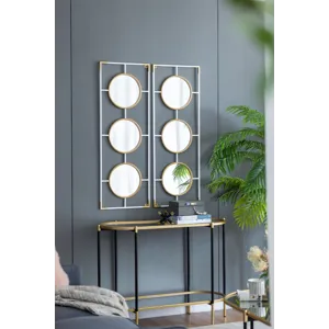 Frame With Mirror - Gold / White