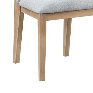 Caspian - 19\" Linen And Oak Finish Dining Chair (Set of 2) - Gray