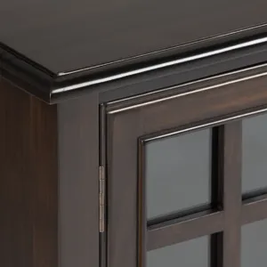 Connaught - Low Storage Cabinet - Dark Chestnut Brown