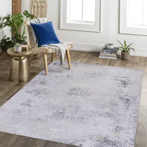 9\' x 12\' Area Rug For Bedroom, Washable Rug, Low-Pile, Non-Slip, Non-Shedding, Foldable, Kid & Pet