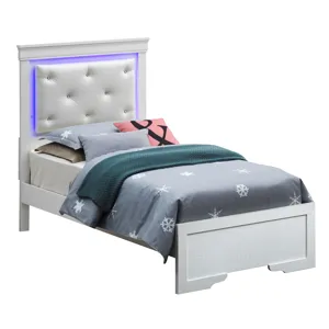 Lorana - G6590C-TB3 Twin Bed - Silver Champagne