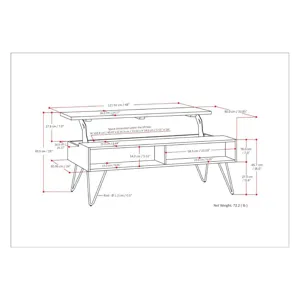 Hunter - Lift Top Coffee Table - Natural