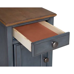 Americana - Chairside Table - Corduroy Blue