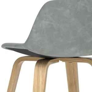 Randolph - Bentwood Counter Height Stool (Set of 2) - Stone Grey / Light Brown