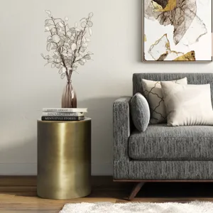 Corbin - Metal Side Table - Antique Gold