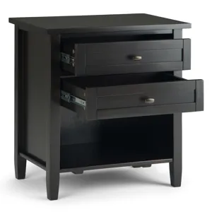 Warm Shaker - Bedside Table - Hickory Brown