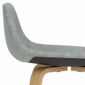 Randolph - Bentwood Counter Height Stool (Set of 2) - Stone Grey / Light Brown