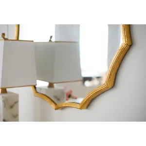 Round Sunburst Wall Mirror, Wall Decor Mirror For Entryway Bedroom Living Room - Gold