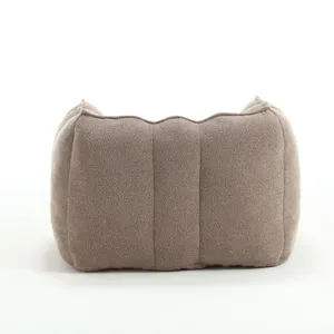 Soft Bean Bag Chair With High Resilient Foam (Chips) - Coffee