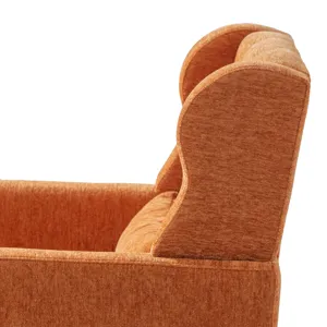 Modern Accent Chair, Chenille Arm Chairs For Living Room, Upholstered Mordern Armchair, Comfy Soft P