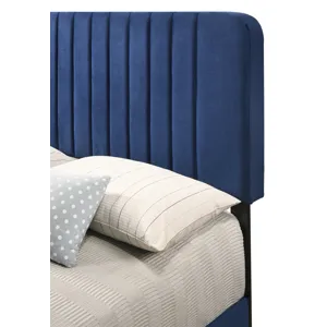 Lodi - G0409-FB-UP Full Bed - Navy Blue