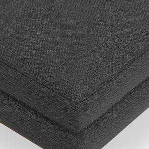 Morrison - Large Rectangular Ottoman - Charcoal Grey