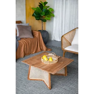 Teak Coffee Table - Natural Brown
