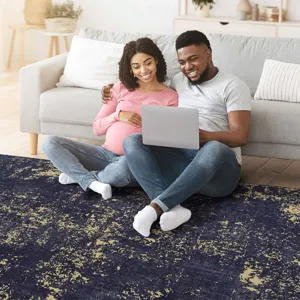 6\' x 9\' Area Rugs, Washable Rug, Low-Pile, Non-Slip, Non-Shedding, Foldable, Kid & Pet Friendly Ar