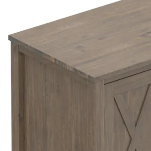 Ela - 72\" TV Media Stand - Smoky Brown