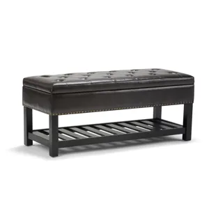 Lomond - Storage Ottoman Bench - Tanners Brown
