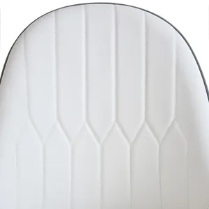 Modern PU Sponge-Filled Dining Chair, Solid Wood Metal Legs, Suitable For Restaurants, Living Rooms 