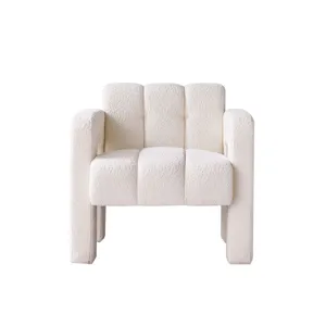 31.10\" Wide Boucle Upholstered Accent Chair - Beige