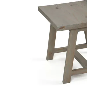 Sawhorse - End Table - Distressed Grey