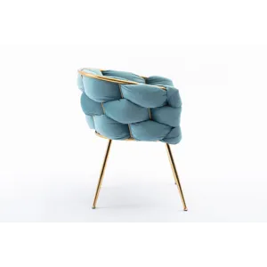 Luxury Modern Simple Leisure Velvet Single Sofa Chair Bedroom Lazy Person Household Dresser Stool Ma