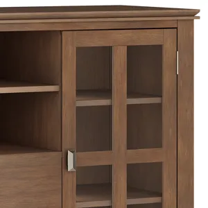 Artisan - Tall TV Media Stand - Rustic Natural Aged Brown