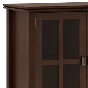 Artisan - Wide 4 Door Storage Cabinet - Russet Brown