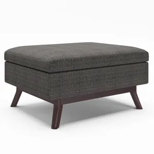 Owen - Coffee Table Storage Ottoman - Ebony