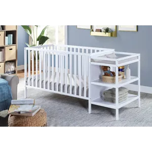 Palmer - 3-in-1 Convertible Crib / Changer Combo - White