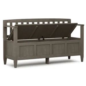 Brooklyn - Entryway Storage Bench - Farmhouse Grey